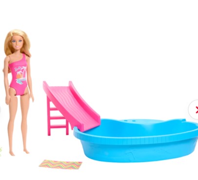 Barbie Piscina con Muñeca, Mattel- HRJ74 - Imagen 3